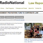 ABC Radion National Law Report